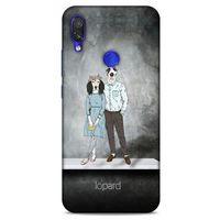 Xiaomi Redmi Note 7 Kılıf FunnyMaX (46) Core Armor Kılıf Antrasit Köpek