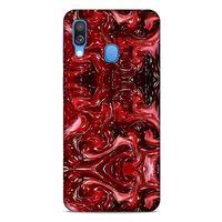 Mermer Desenli (45) Tema Liquid Air Kılıf Şarap Samsung Galaxy A40 Kılıf