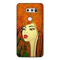Lopard LG K50S Uyumlu Kılıf Sürreal Yüzler ♀ (30) Silicone Case Desenli