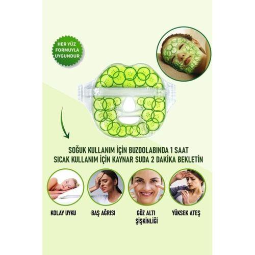 Salatalık Yüz Maske Jel Sıcak Soğuk Kullanım Rahatlatıcı