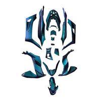 HONDA Honda Pcx 2021 - 2024 Uyumlu Komple Kaporta Seti Bukalemun Yeşil