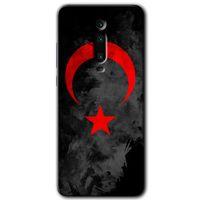 Xiaomi Mi 9T Kılıf HD Desen Baskılı Arka Kapak - Black Ayyıldız