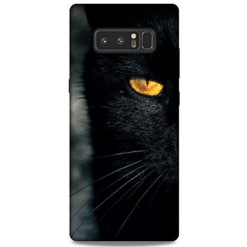 Lopard Samsung Galaxy Note 8 Uyumlu Kılıf Kediler (42) Rugged Armor Kılıf Siyah Kedi