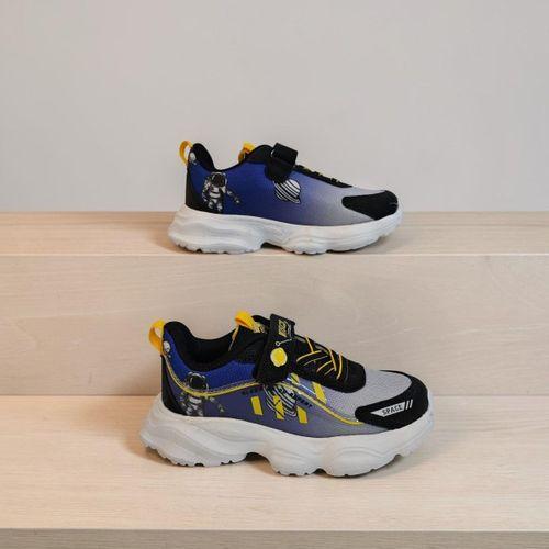 Wisco 065 Siyah-Mavi-Sarı Erkek Çocuk Spor Ayakkabı