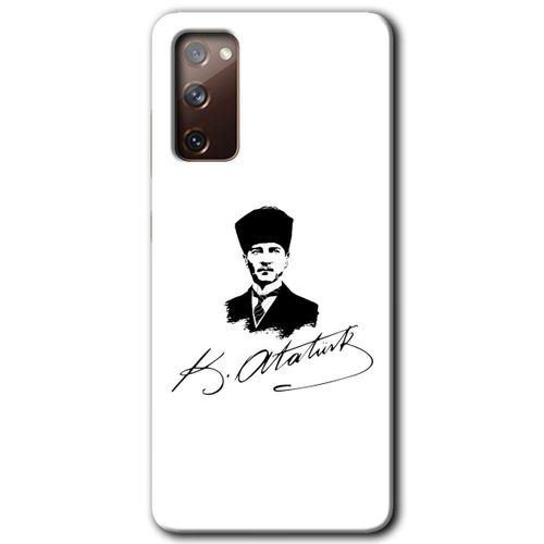 Samsung Galaxy S20 FE Kılıf HD Desen Baskılı Arka Kapak - Kemal Atatürk İmza