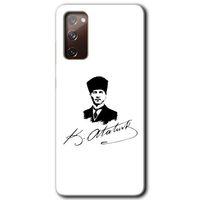 Samsung Galaxy S20 FE Kılıf HD Desen Baskılı Arka Kapak - Kemal Atatürk İmza