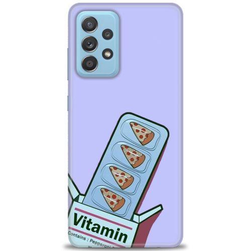Samsung Galaxy A72 Kılıf HD Baskılı Kılıf - Vitamin + Tam Ekran Koruyucu