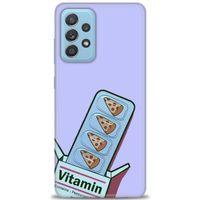 Samsung Galaxy A72 Kılıf HD Baskılı Kılıf - Vitamin + Tam Ekran Koruyucu