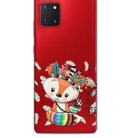 Zoologix (49) Samsung Galaxy Note 20 Şeffaf Kılıf Silikon Desenli