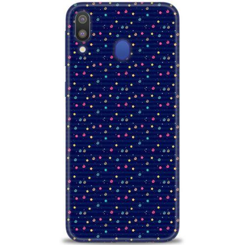 Samsung Galaxy M20 Kılıf HD Baskılı Kılıf - Gökyüzü Çizimi + Tam Ekran Koruyucu