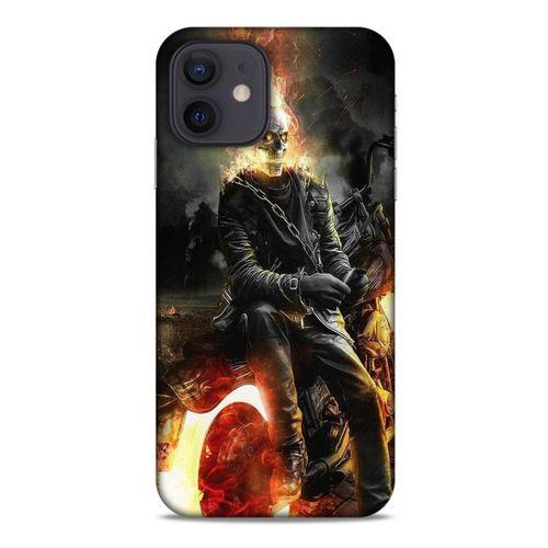 Apple iPhone 12 Uyumlu Kılıf Motorsiklet (16) Kalın Kılıf İskelet
