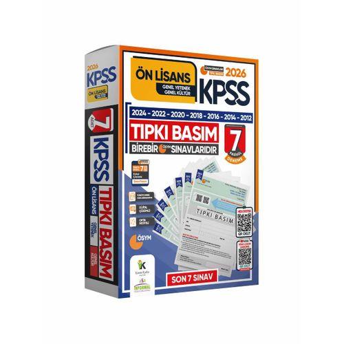2026 KPSS Lisans Önlisans Ortaöğretim (12+7+7) ÖSYM Çıkmış Soru Tıpkı Basım TG Dijital Çözümlü SET