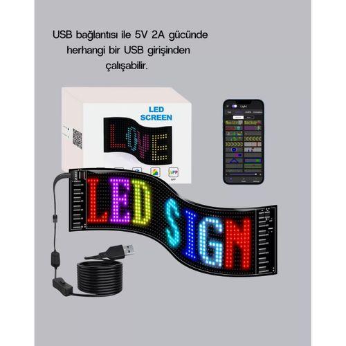 Rgb Led Panel – Usb Güç Girişli, Gıf Ve Yazı Gösterimli Akıllı Ekran