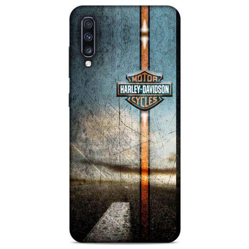 Samsung Galaxy A70 Uyumlu Kılıf Motorsiklet (45) Liquid Air Kılıf Harley