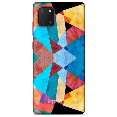 Samsung Galaxy Note 10 Lite Kılıf Pastel Renkler (25) Antişok Kapak Mavi Sarı