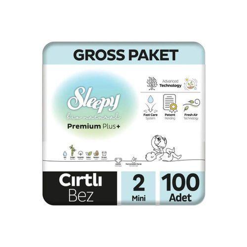 Çocuk Sleepy Bio Natural Bebek Bezi Gross Paket 2 Beden 3-6 Kg 100 Adet