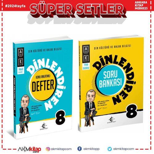 Eker Test 8.Sınıf Dinlendiren Defter ve Soru Bankası Seti 2 Kitap
