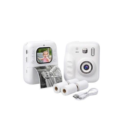 Anında Baskılı Çocuk Kamerası 4 Rulo Kağıt 5 Kalem Hediyeli Eğlenceli Set