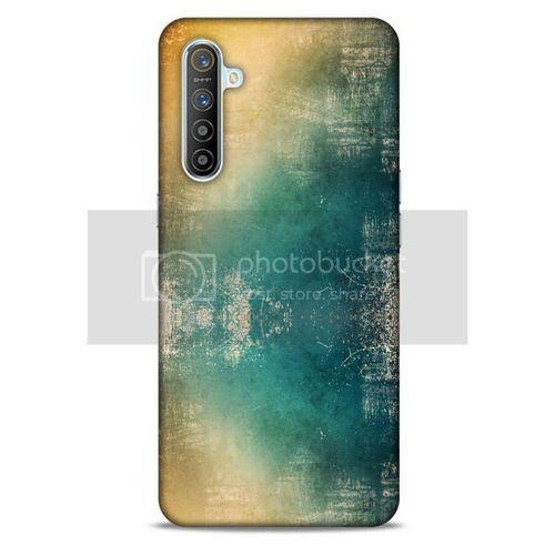 Paslı Renkler Yeşil Sarı Samsung Galaxy M21 Kılıf