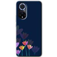 Huawei Nova 9 Kılıf HD Desen Baskılı Arka Kapak - Çizim Çiçekleri