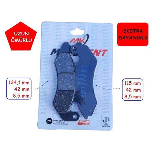 MONDİAL Mondial Ön Fren Disk Balatası Fa707 Mtk Rks Des 125 Prostreet 125
