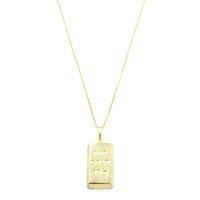 Külçe Altın Kolye - Büyük Boy - Altın