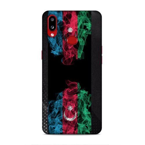 Samsung Galaxy A10s Uyumlu Kılıf Azarbaijan (5) Koruma Kabı Azeri Bayrak İllustre