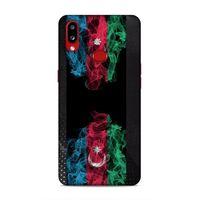 Samsung Galaxy A10s Uyumlu Kılıf Azarbaijan (5) Koruma Kabı Azeri Bayrak İllustre