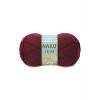 1 Adet Vizon Premium Akrilik El Örgü İpi Yünü Renk No:999 Bordo