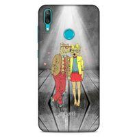 Huawei Y7 2019 Kılıf FunnyMaX (35) Fit Design Kılıf Gri