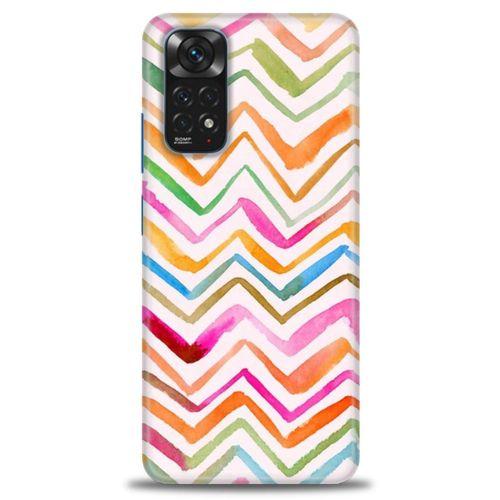 Xiaomi Redmi Note 12 Pro 4G Kılıf HD Baskılı Kılıf - Zikzak + Tam Ekran Koruyucu