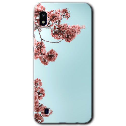 Potkal Hediye Fabrikası Samsung Galaxy A10 Kılıf HD Desen Baskılı Arka Kapak - Japon Çiçeği