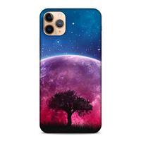 Lopard Apple Iphone 11 Pro Uyumlu Kılıf Gece'S (39) Liquid Crystal Kılıf Pembe Ay