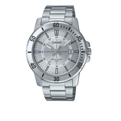 Casio MTP-VD01D-7CVUDF Quartz Çelik Gri 45 mm Erkek Kol Saati