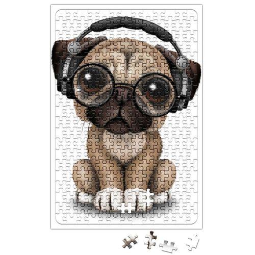 Müzik Pug Köpek Puzzle 240 Parça Yapboz