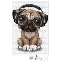 Müzik Pug Köpek Puzzle 240 Parça Yapboz
