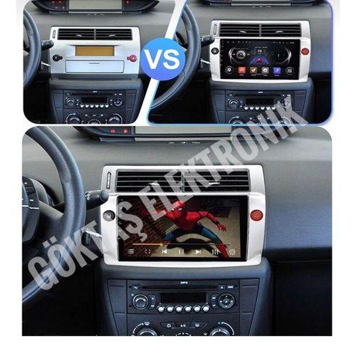 CITROEN C4 2004-2010 GRİ 4 GB RAM 64 GB HAFIZA ANDROID MULTIMEDIA TEYP