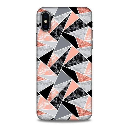 Mermer Desenli (32) Tema Soft Silikon Kılıf Bakır rengi Apple Iphone X Kılıf