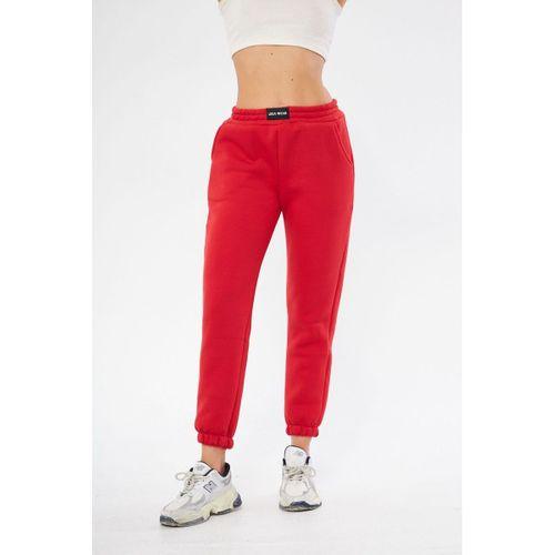 Lesa Wear Yüksel Bel Jogger Şardonlu Eşofman Altı Paçası Lastikli