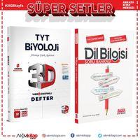 3D Yayınları TYT Biyoloji Video Destekli Defter ve AKM Dil Bilgisi Soru Bankası Seti 2 Kitap