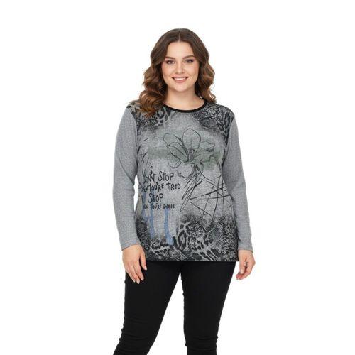 Kadın Yumoş Taşlı Baskılı Bluz BGL-ST05068