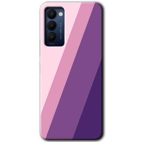 Tecno Camon 18P Kılıf HD Desen Baskılı Arka Kapak - Oblique + Kırılmaz Cam