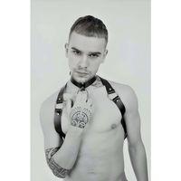 Tasmalı Seksi Deri Erkek  Harness - Brfm35