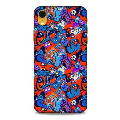 Graffitix (15) Desenli Silikon Kapak Apple iPhone XR Kılıf