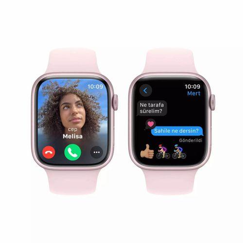 Apple Watch Series 9 45mm Pink AI Light Pink SB M/L GPS       Pembe