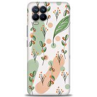 Realme 8 Pro Kılıf HD Baskılı Kılıf - Flower Pattern + Tam Ekran Koruyucu