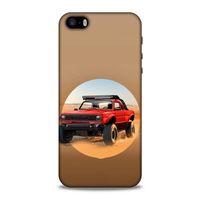 Lopard Apple Iphone 5 Uyumlu Kılıf PickUpX (39) Liquid Crystal Kılıf Kırmızı Siyah