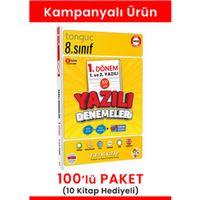 8.Sınıf Yazılı Denemeleri 100'lü Paket (10 Kitap Hediyeli)