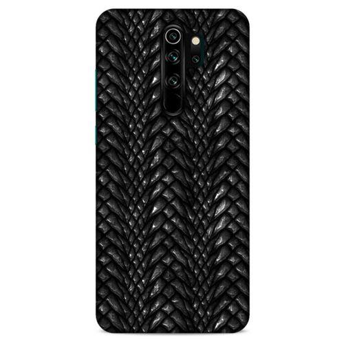 Xiaomi Redmi Note 8 Pro Kılıf Dragons (2) Kabı Ejderha Deri Siyah