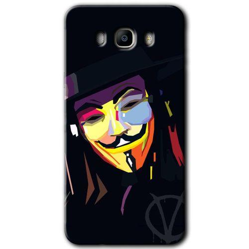 Galaxy J7 2016 Kılıf HD Desen Baskılı Arka Kapak - Vendetta + Kırılmaz Cam